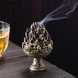 Airspecutin Retro Hợp Kim Lư Hương Đốt Đồ Trang Trí Trung Quốc Cổ Censer Trà Bàn Trang Trí EN