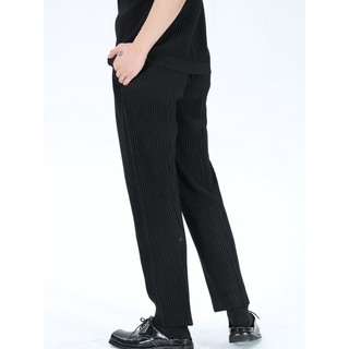 Miyake Xếp Ly Handmade Ba Lần Ép Nhà Vải Quần Nam Thường Ngày Côn Drap Quần Thẳng JF218