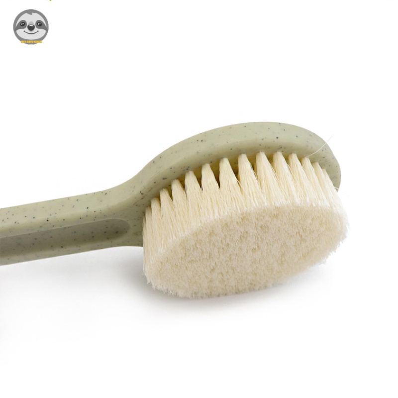 Bàn chải tắm lưng tay cầm dài Muji Nhật Bản, tẩy tế bào chết, massage, lông mềm