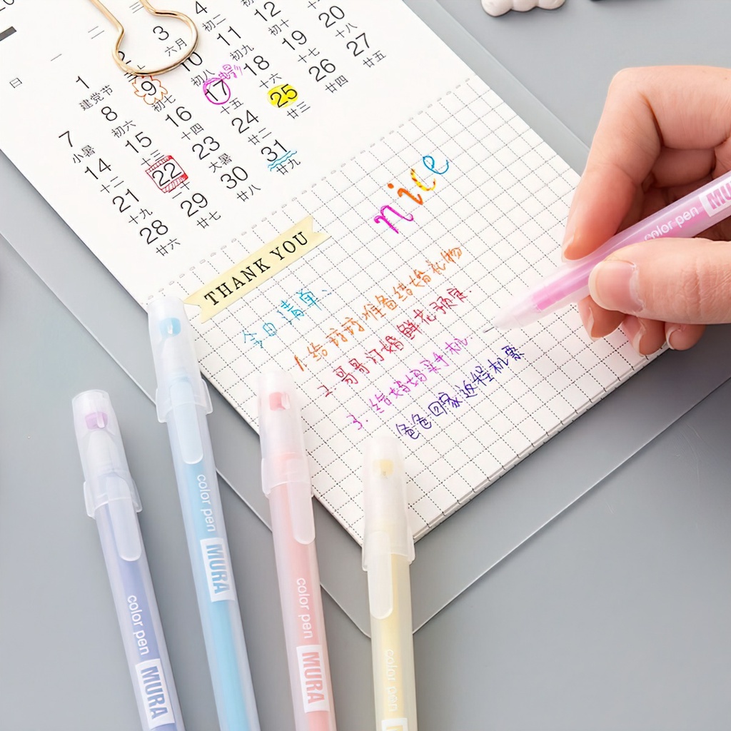 Bút mực gel cute , bút viết calligraphy ngòi 0.5mm nhiều màu dễ thương