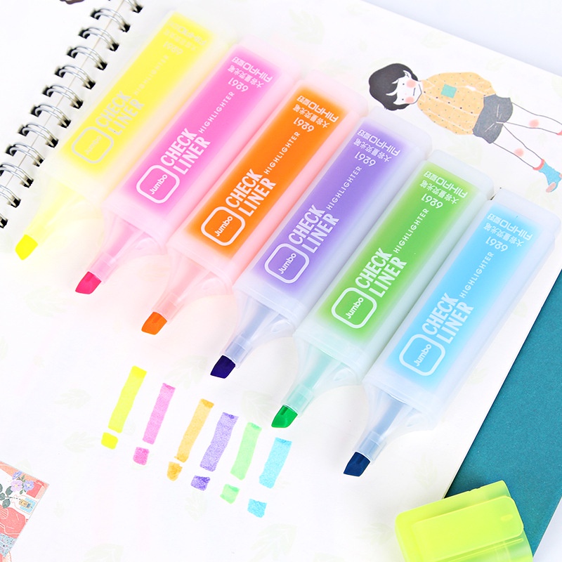 Bút Viết Mực Nhám Màu Sắc Nổi Bật Phong Cách Hàn Quốc