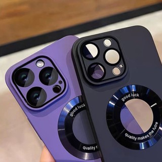 【Logo Lộ】Ốp Từ Tính iPhone 11 12 13 14 15 16 ProMax Siêu Mỏng Chống Sốc + Chống Vân Tay/Mồ Hôi