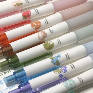 Set bút bi gel,bút gel màu ngòi 0.5mm nhanh khô trái cây nhiều màu Juicyee