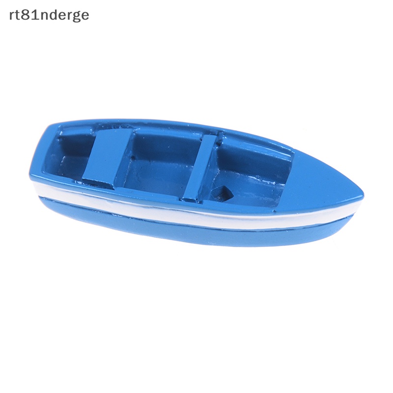 Thuyền mini Bằng Nhựa resin Màu Xanh Dương Tinh Tế Sáng Tạo Trang Trí Nhà Cửa