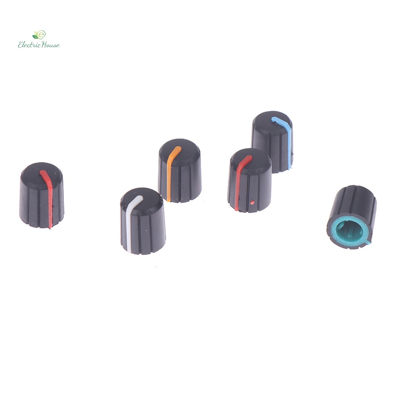 Bộ 10 Núm Vặn Chiết Áp Hình Chữ d Bằng Cao Su Mềm Xoay 180 Độ