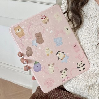 Ốp lưng họa tiết gấu trúc và nơ Acrylic cứng Tương thích với Mini6 Mini7 iPad5 6 7 8 9 10th 11th a16 Air11 Air2 Air13 Air4 Air5 10.9 "Pro10.5 Pro11 13 Pro12,9 2018 Bao da