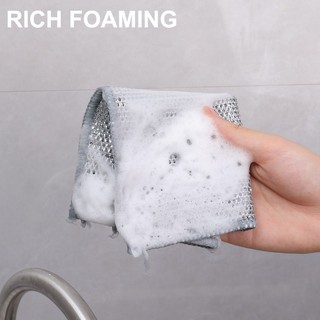 Lưới Thép Làm Sạch Ma Thuật / Khăn Lau Bếp / Vòi Nước Bồn Rửa Chén / Khăn Lau Hai Lớp Chống Dính Dầu / Loại Bỏ Rỉ Sét Thông Dụng