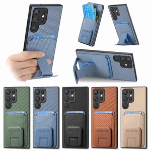 Dành Cho Samsung S26/S25/S24/S23 Plus/FE/Ultra, S23+, Ví Sợi Carbon, Vỏ Đựng Thẻ