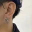 XGB Bông Tai Cho Nam Nữ Hình Học Bông Tai Punk Bông Tai Đôi Vòng Bông Tai Hàng Ngày Đeo Bông Tai Vintage Bông Tai