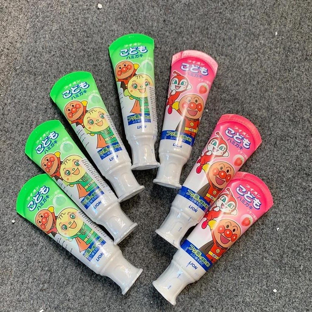 Kem Đánh Răng LION - Kem Đánh Răng Cho Bé TiBong Store Nuốt Được Làm Từ Các Thành Phần tự nhiên, An Toàn