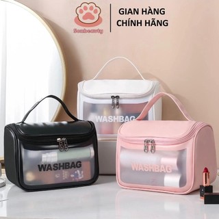 [Hàng mới về] Túi Đựng Đồ Du Lịch, Mỹ Phẩm WASHBAG Chống Nước Nam Da