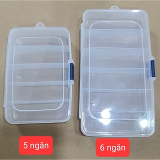 -( Siêu hot Hộp Nhựa Chia Nhiều Ngăn Đựng Dụng Cụ Nối Mi Nail, Đựng Trang Sức, Phụ Kiện Rất Tiện Lợi