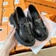Giày lười nữ chất da mềm mũi tròn, loafer nữ đế cao 4cm tôn dáng khóa tam giác cực xinh