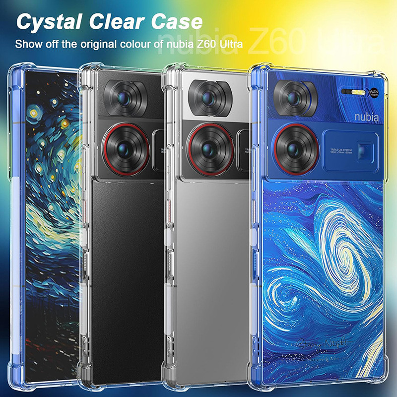 Ốp Điện Thoại Gel TPU Mềm Trong Suốt Chống Sốc Cho ZTE nubia Z60 Ultra / Z50 Ultra / Z50S Pro / Blade V50 Vita 4G