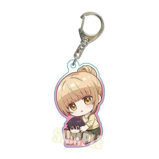 Móc khóa Thiên sứ nhà bên ver Ngồi ôm đồ quà tặng chibi mica anime xinh xắn arcylic dễ thương