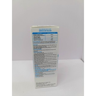 Siro Tăng Đề Kháng Cho Bé Ninos Betacan (100ml) Phòng Ngừa Ốm Vặt, Cải Thiện Hệ Miễn Dịch Hô Hấp Cho Trẻ