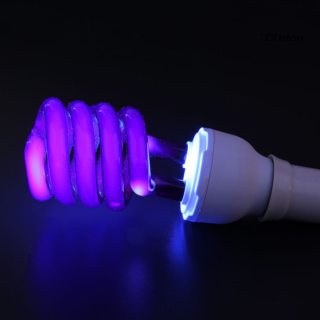 Đèn bẫy côn trùng raya 220V Bóng đèn trang trí Kim loại xoắn ốc UV Đèn huỳnh quang để thu hút côn trùng