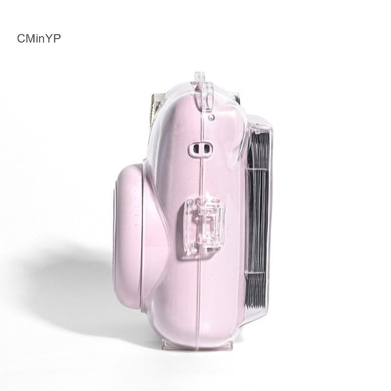 Cyp cho Fujifilm Instax 12 Vỏ máy ảnh Túi đựng bảo vệ trong suốt có dây đeo vai Túi lưu trữ vinh quang