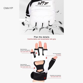 Cminyp Taekwondo Da Chân Găng Tay Sparring Karate Mắt Cá Chân Bảo Vệ Gear Boxing Võ Thuật Bảo Vệ Chân Tất Người Lớn Kid Glory