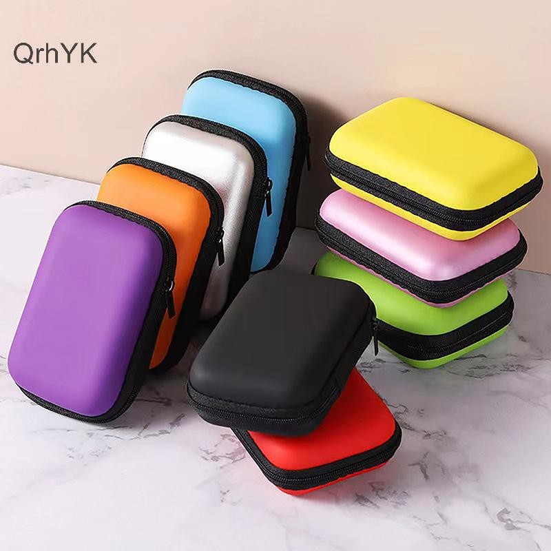 Thời Trang Nhà Máy Du Lịch Túi Bảo Quản Hộp Sạc Tai Nghe Gói Dây Kéo Túi Du Lịch Di Động Cáp Tổ Chức Bảo Quản Điện Tử QrhYK