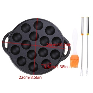 Ấm cúng Takoyaki Chảo 15 Lỗ Takoyaki Máy Làm Bạch Tuộc Bóng Khuôn Chống Dính Khay Nướng Bánh Hoàn Hảo Cho Bạch Tuộc Bóng Pancak