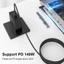 Cáp CAST 180CM USB Type C sang DC, Dây chuyển đổi Laptop 20V 7A PD 140W, Chip Emark chuyên nghiệp 5.5X2.5mm Nhiều mẫu Dây cấp nguồn cho / Dell / Asus Văn phòng tại nhà
