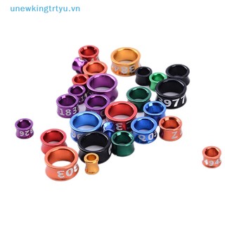 Unewtyu Set 10 Vòng Đeo Chân Cho Chim Vẹt Ăn Uống vn
