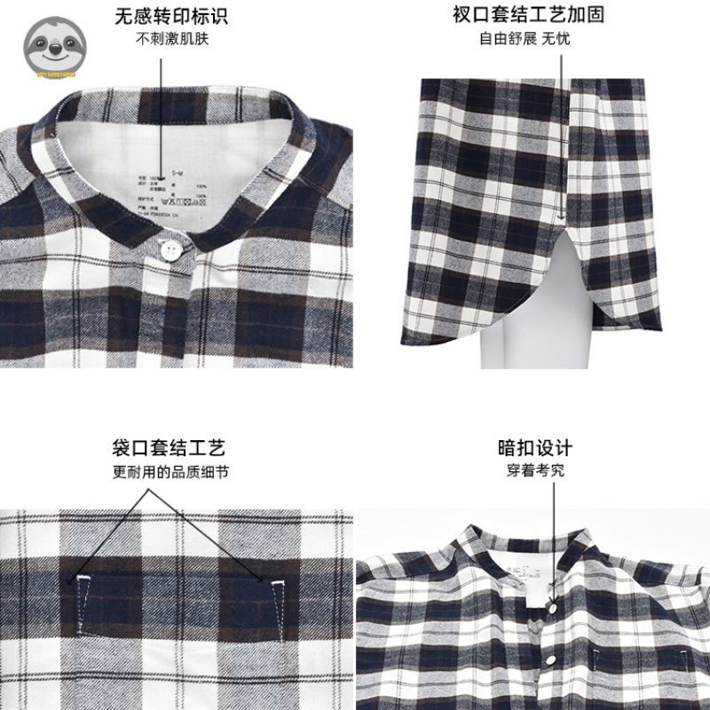 Váy Ngủ flannel / Đầm Bầu Hai Mặt Phong Cách muji Nhật Bản