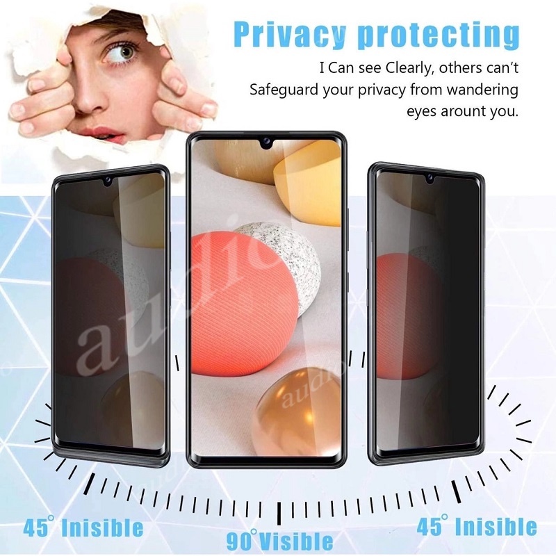 Màn Hình Riêng Tư 2in1 Có Ống Kính Cho Itel S23 S24 4G 2024 Bảo Vệ Màn Hình Riêng Tư Kính Cường Lực Cho Itel S 23 24 23S 24S itelS23 itelS24 Camera Kính Mặt Trước Chống Gián Điệp Phim