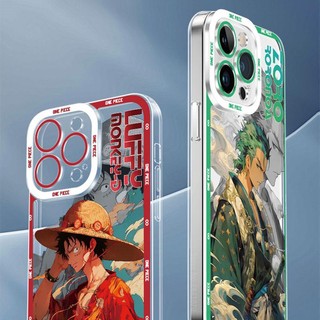 Ốp Điện Thoại tpu Mềm Trong Suốt Họa Tiết one piece Cho iphone 11 12 pro max 13 mini 14 15 7 8 6 6s plus se 2020 Chống Sốc