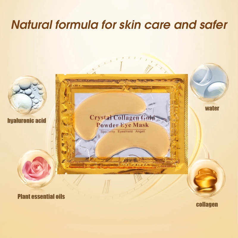 Mặt Nạ Mắt collagen Vàng Pha Lê Chống Lão Hóa / Nếp Nhăn / Quầng Thâm / Bọng Mắt / Quầng Thâm