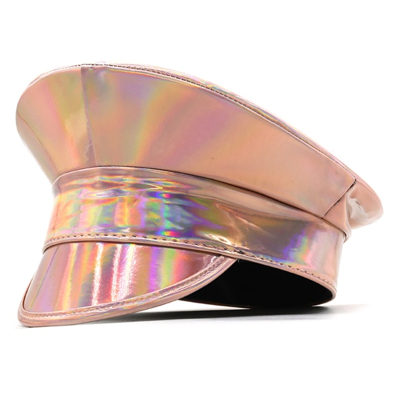 Dasbsug Lấp Lánh Mũ Đội Trưởng Thời Trang Bằng Sáng ChếLeather Đảng Nón Người Lớn Carnival Mũ Lễ Hội Âm Nhạc Sân Khấu Nón Câu Lạc Bộ Đêm H