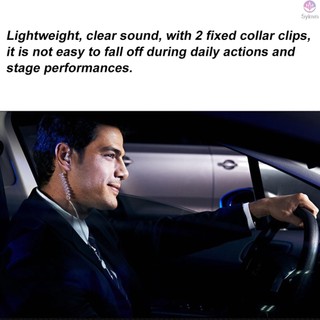 Walkie Talkie 2.5mm Earpiece 1 Pin Covert Acoustic Tube Headset with PTT Mic - Compatible with Motorola Talkabout Two Way Radios