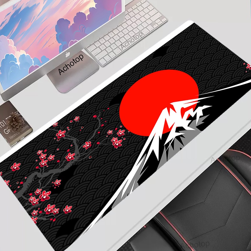 Sakura Miếng Lót Chuột Game Thủ Mousepads Chơi Game Lớn Mousepad Tím Hoa Anh Đào XXL Chuột Thảm Bàn Phím Lớn Thảm Để Bàn Cho Máy Tính