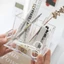 CATIYAHA Giá Để Đồ, Văn Phòng Phẩm Ba Lưới Đựng Bút Acrylic, Vuông Trong Suốt Dung Tích Lớn Kệ Trang Điểm Trường Học