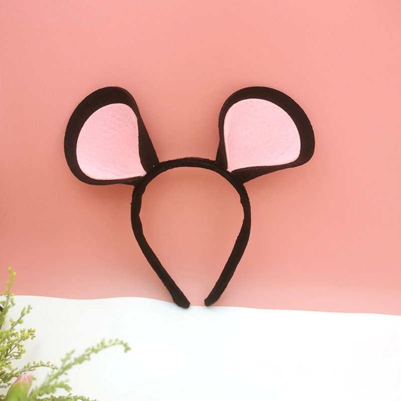 Cute Halloween Mouse Ear Hairhoop Kids Dress Up Headband Carnival Party Hairband