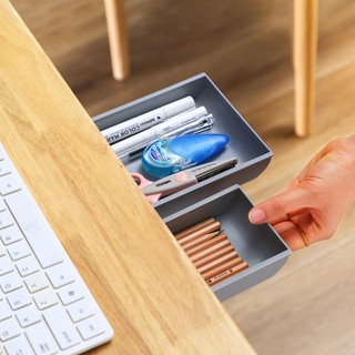 Ngăn kéo đa năng dán dưới mặt bàn gầm tủ, Có keo 3M - SUNND
