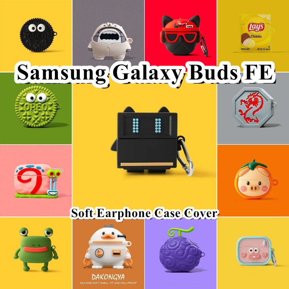 [Ngôi sao tương lai] Dành cho Ốp lưng Samsung Galaxy Buds FE Series Phim hoạt hình Đổi mới Vỏ tai nghe silicon mềm Vỏ bọc NO.1