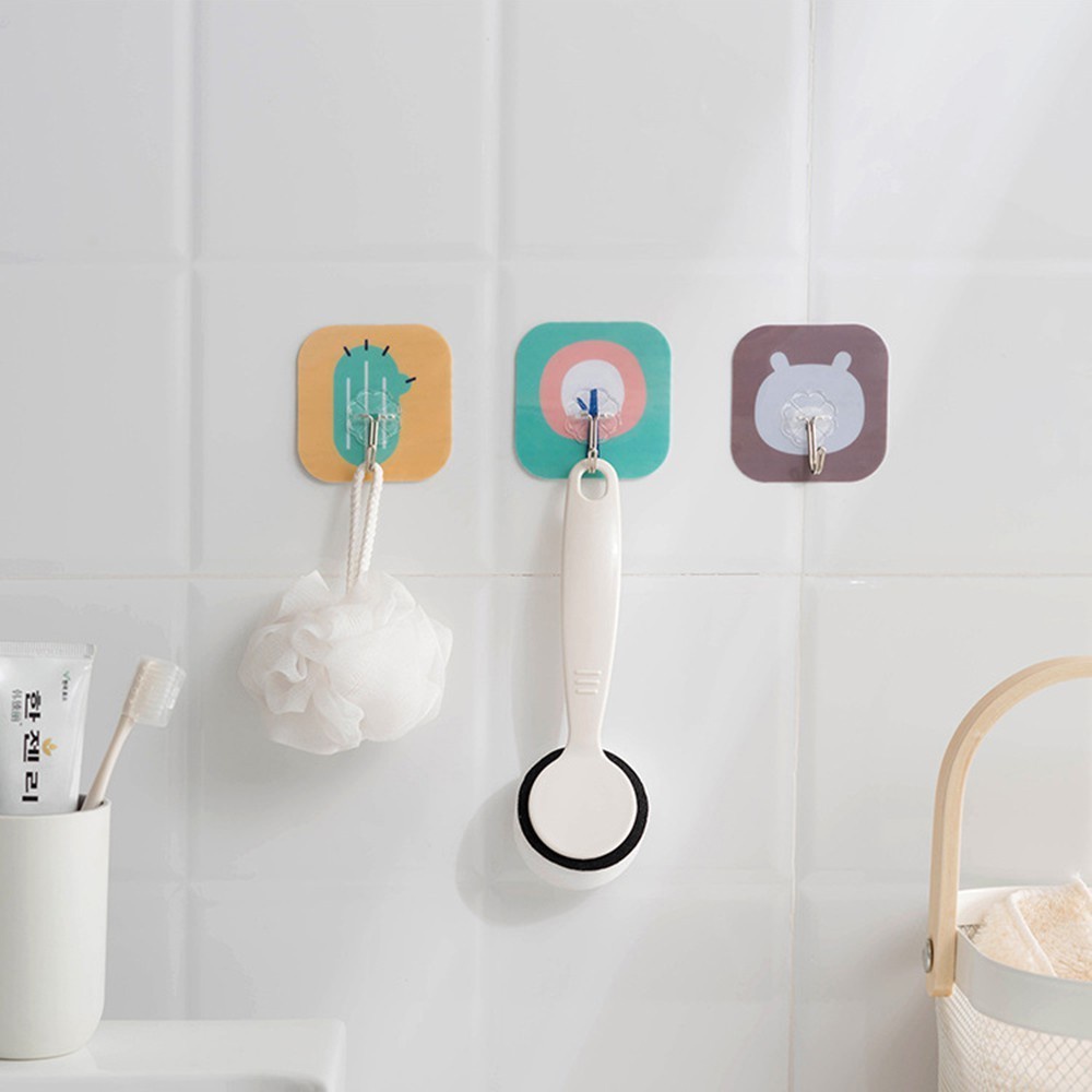 Móc Dán Tường Siêu Dính Chịu Lực Không Đóng Đinh Decor Trang Trí Phòng Bếp-Phòng Ngủ Nhiều Hình Cute - Gia Dụng Anh Thu