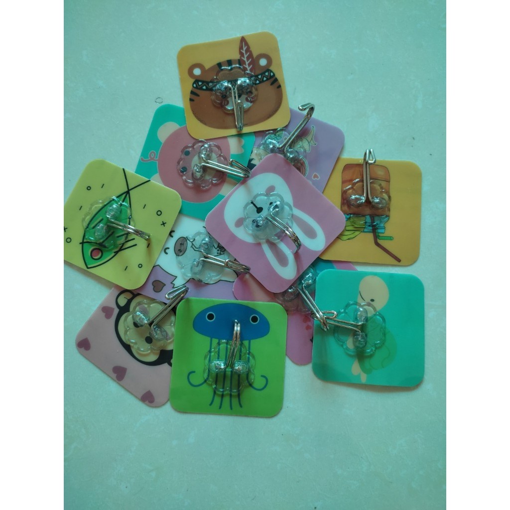 Móc Dán Tường Siêu Dính Chịu Lực Không Đóng Đinh Decor Trang Trí Phòng Bếp-Phòng Ngủ Nhiều Hình Cute - Gia Dụng Anh Thu