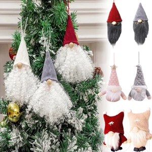Phụ Kiện Trang Trí Giáng Sinh / Năm Mới Hình Ông Già Noel / Thiên Thần Nhồi Bông Xoăn diy