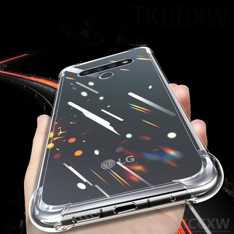 Ốp Điện Thoại Thời Trang Trong Suốt Cho LG V60 ThinQ K61 K52 K62 K22 Plus K50S K41S K51S Stylo 6 7 Ốp Lưng Bảo Vệ Silicon Chống Sốc Đơn Giản