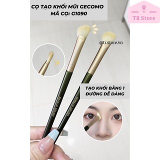Cọ tạo khối mũi Gecomo tán phấn tạo sống mũi G1090 chuyên dụng phiên bản xanh lá