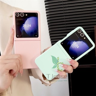 Bao Da Điện Thoại Siêu Mỏng Màu Trơn Cho samsung galaxy z flip 5 Ốp