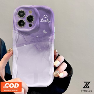 Oppo Reno 13F 5G Reno 13 Pro 5G Reno12 F Reno 12 Reno11 F Reno 11 Reno11 Pro Reno 10 Reno 8T Reno 8Z Reno 7Z Reno 8 Reno 8 Reno 5 Reno7 Reno6 Gradient Halo nhuộm mặt cười TPU chống sốc