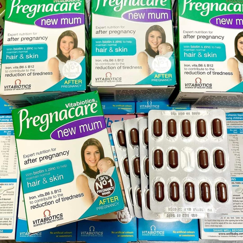 Viên uống Pregnacare New Mum 56 viên Của Anh phục hồi tóc và da dành cho phụ nữ sau sinh