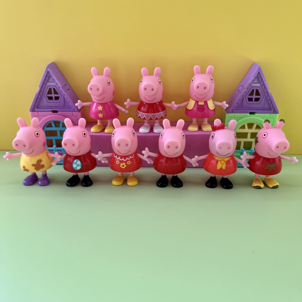 Gia Đình Heo peppa Nhồi Bông Đáng Yêu
