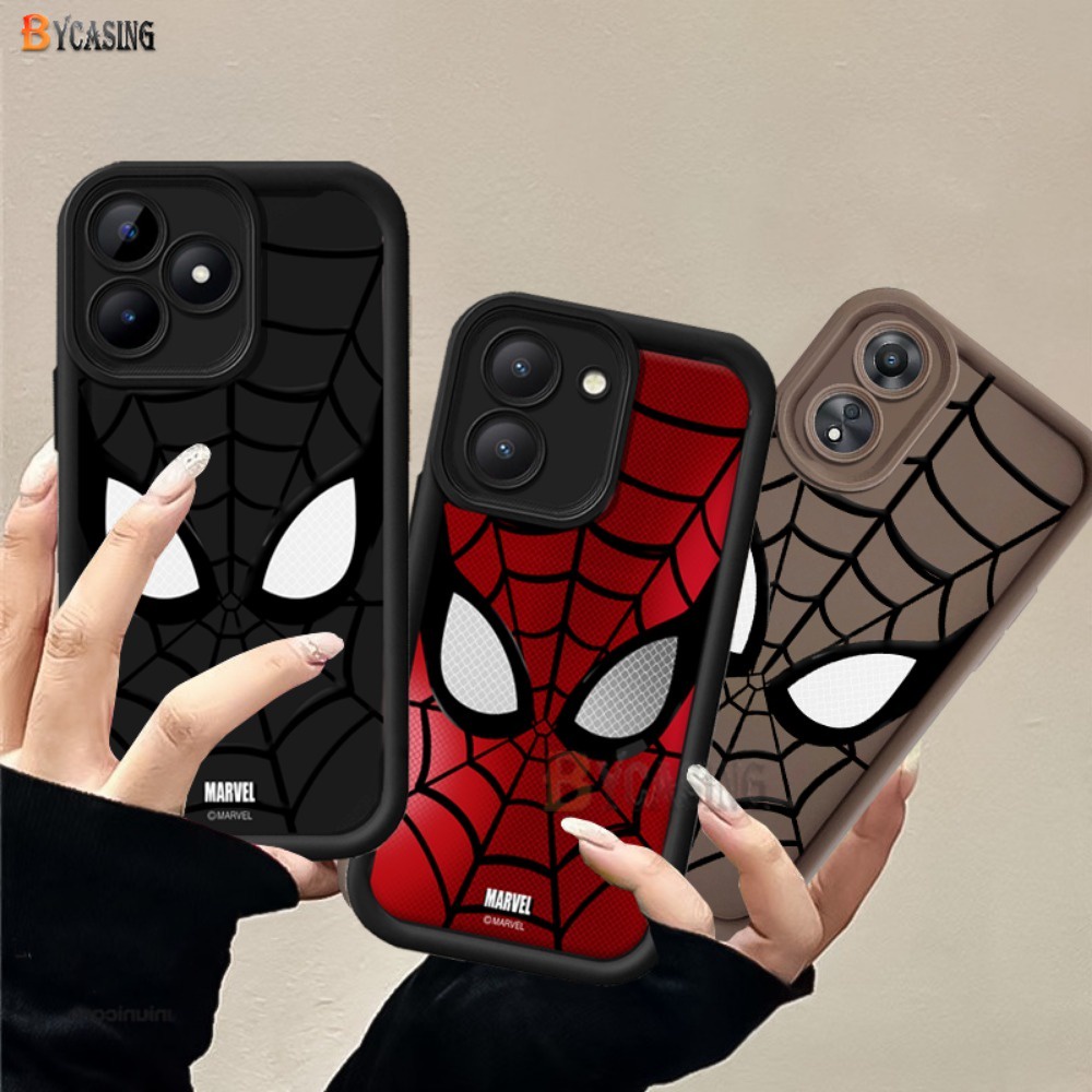 Dành Cho Realme Note 60X Note50 C75 C67 C65 C63 C51 8i 7i 8 C2 C21Y C17 C12 C25Y C31 C53 C51 C55 C1 Narzo 50 Thương Hiệu Thời Trang Hoạt Hình Đơn Giản Cặp Đôi Marvel Thoáng Mát Mắ…