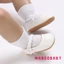 Mgg-baby Bé Gái Giày Đế Mềm Da PU Nơ Cũi Giày Chống Trơn Trượt Giày Tập Đi