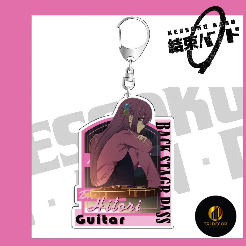 Móc khóa Kessoku Band x BOCCHI THE ROCK! Goto Hitori Ijichi Nijika fgh Phụ kiện trang trí túi xách Balo